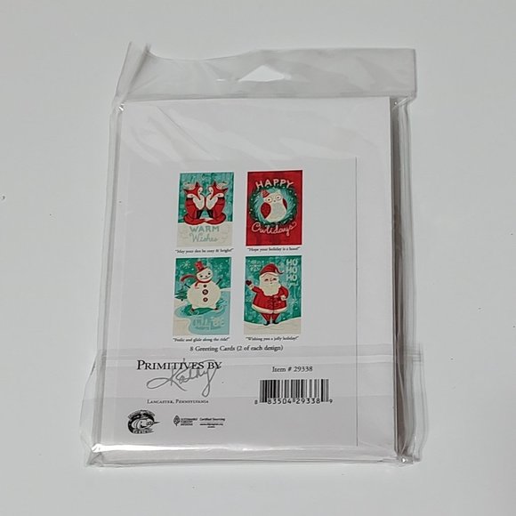 Johanna Parker Greeting Card Set - Christmas - Set of 8 Cards - Retired Hard to - Picture 3 of 3
